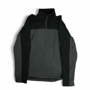 Vintage Champion Black and grey fleece jacket MEN SIZE S